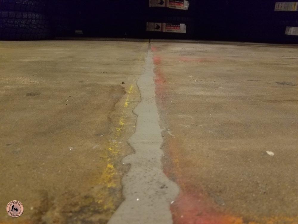Warehouse Floor Epoxied Joint Fill