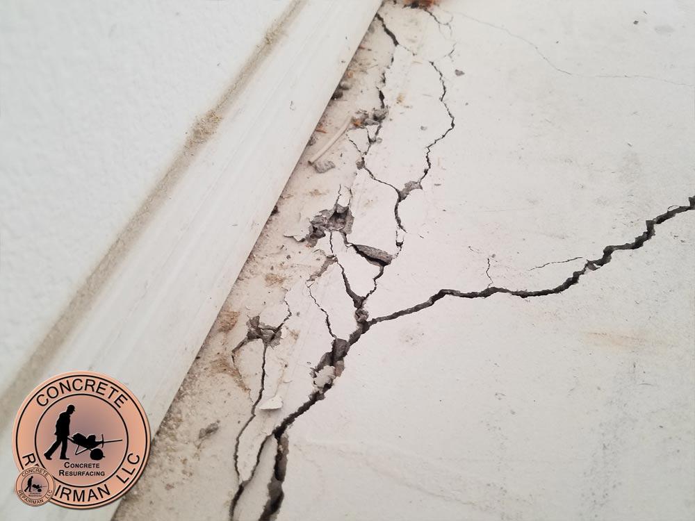 Arizona Floor Heave Crack Separation Slip from Perimeter Foundation Stem Wall