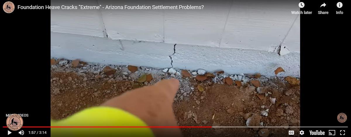 Cracked Stem Wall Foundation Repair Gilbert Arizona