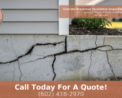 Severe foundation settlement cracks and structural concrete damage requiring professional foundation repair by Concrete Repairman LLC in Arizona