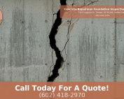 Large vertical crack in a residential concrete foundation wall requiring expert foundation inspection and repair by Concrete Repairman LLC in Phoenix, Arizona.